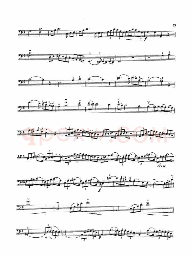 第四奏鸣曲 Op.38（大提琴）