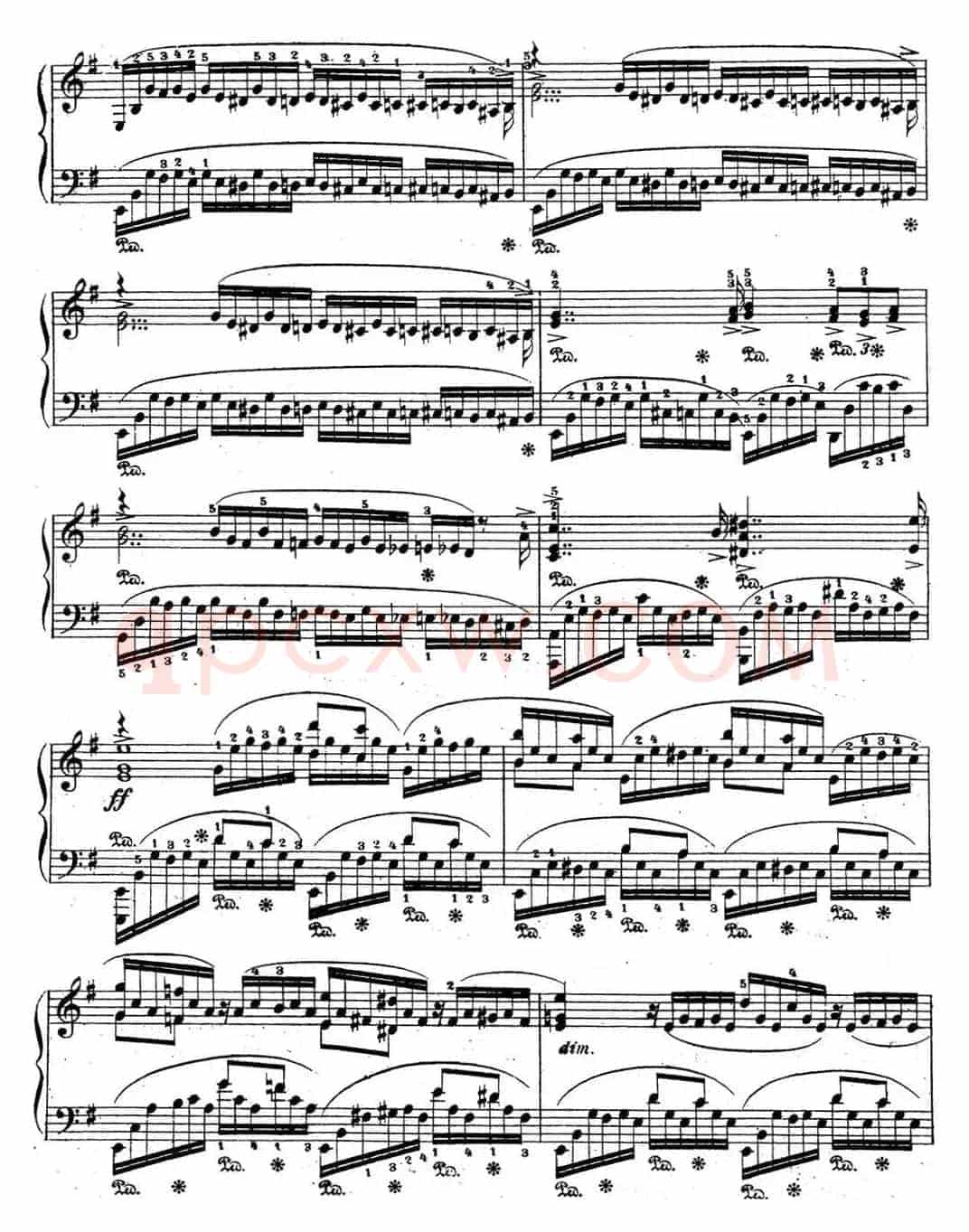 拉赫玛尼诺夫 音乐瞬间 Op.16 No.4 e小调