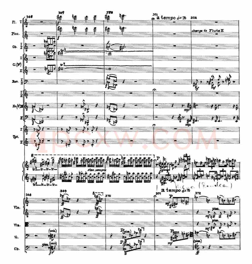 Piano Concerto Op.42（钢琴协奏曲总谱P35-66）