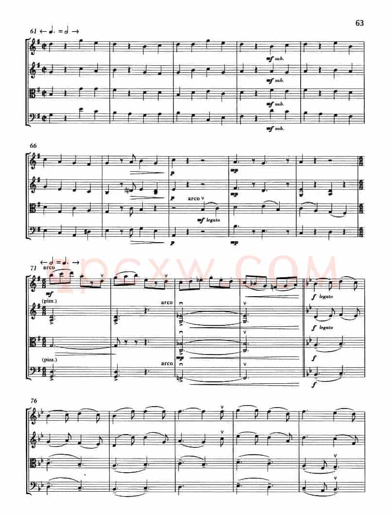 WASSAIL SONG（祝酒歌）（弦乐四重奏）