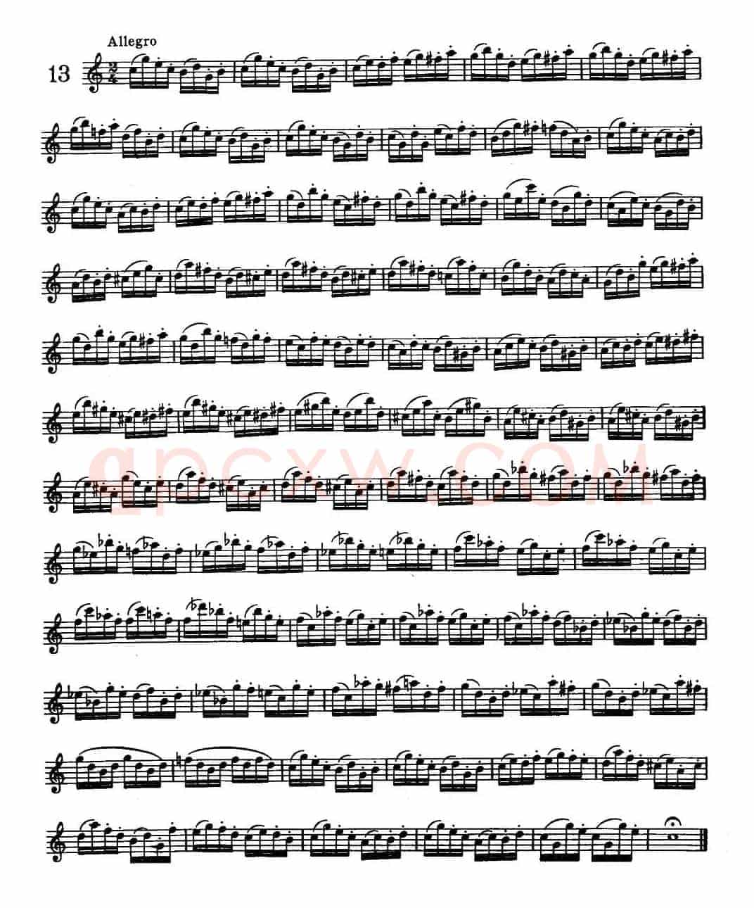 25 Daily Exercices for Saxophone（9—17）