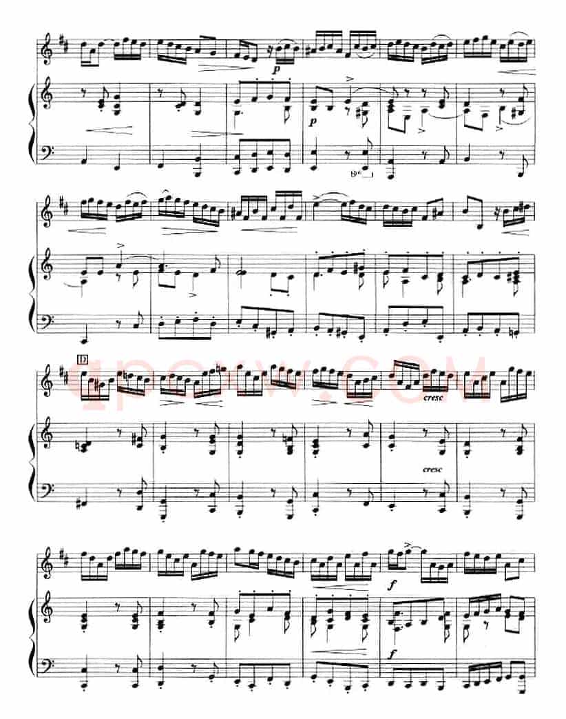 奏鸣曲第六首（小号+钢琴伴奏）