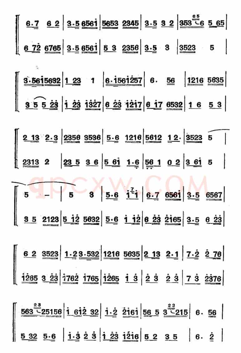 江南丝竹乐曲：中花三六（二胡+笛）