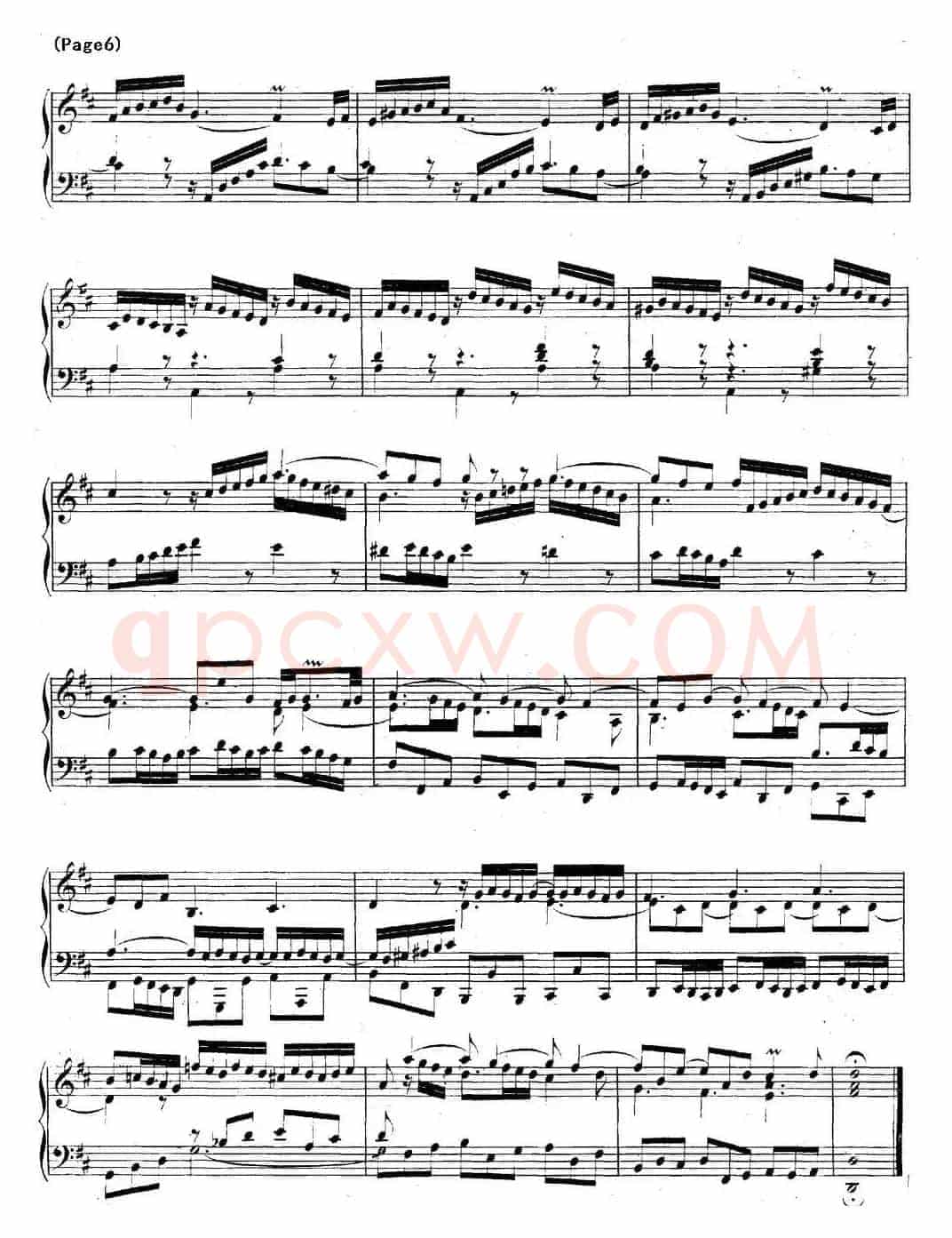 帕蒂塔6首德国组曲（No.4 D大调 巴赫 Partita D Major BWV 828）
