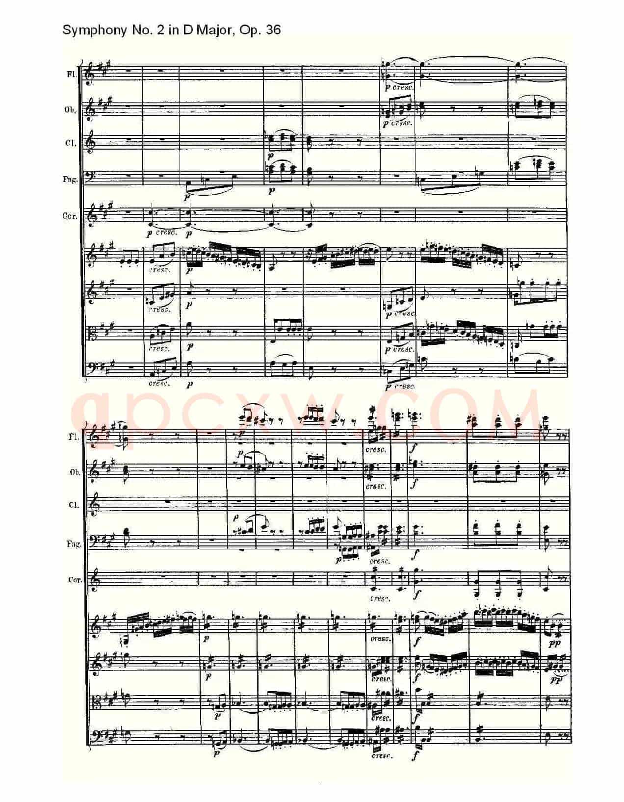 D大调第二交响曲 Op.36 第二乐章