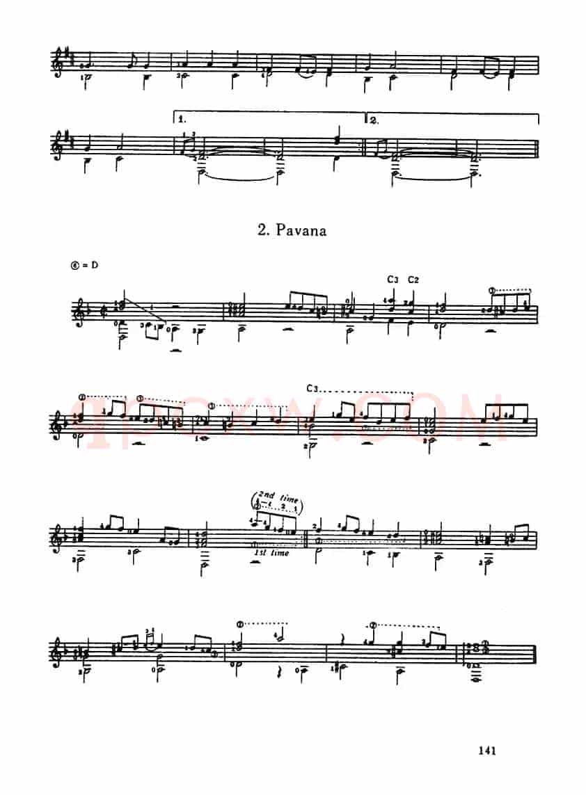5首西班牙组曲（古典吉它）