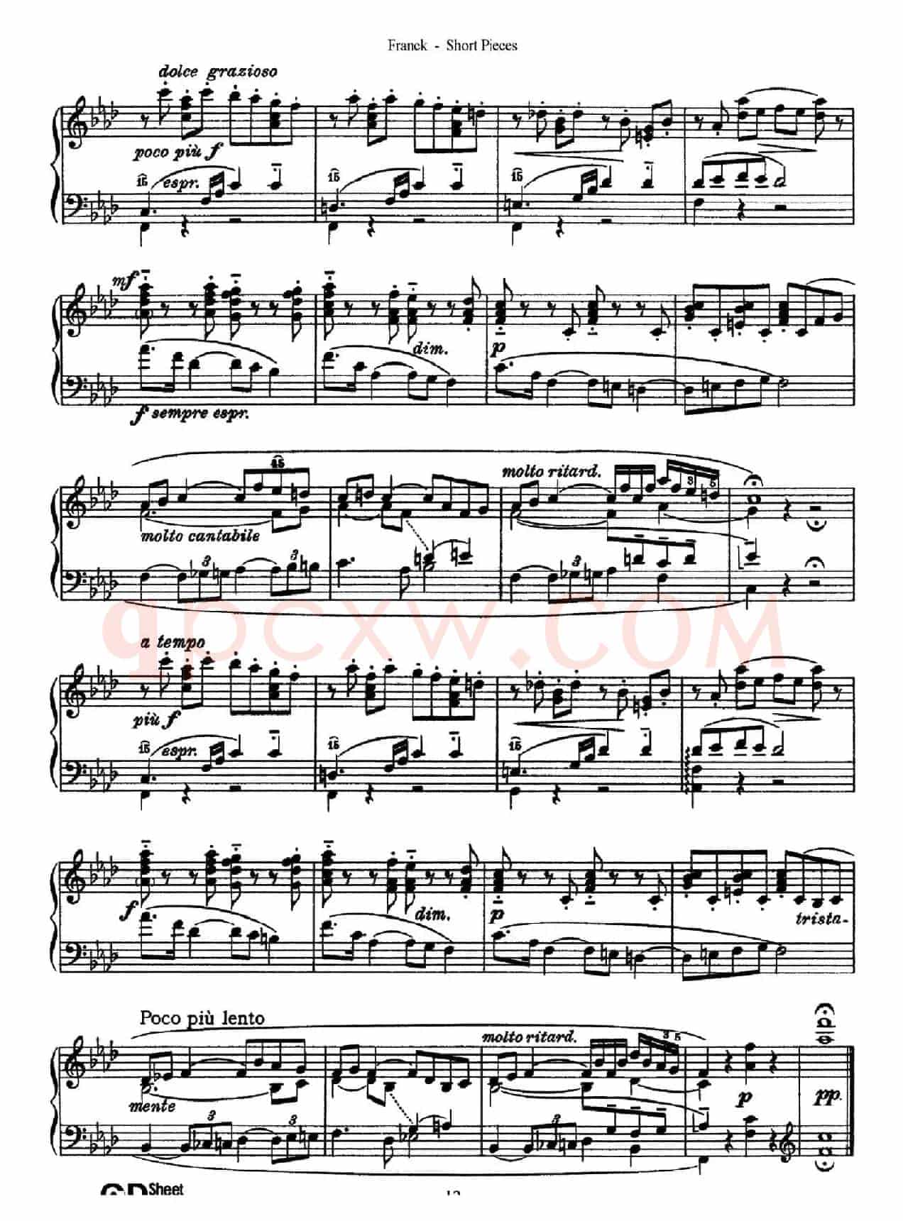 18 Short Pieces（18首小品·Ⅹ）