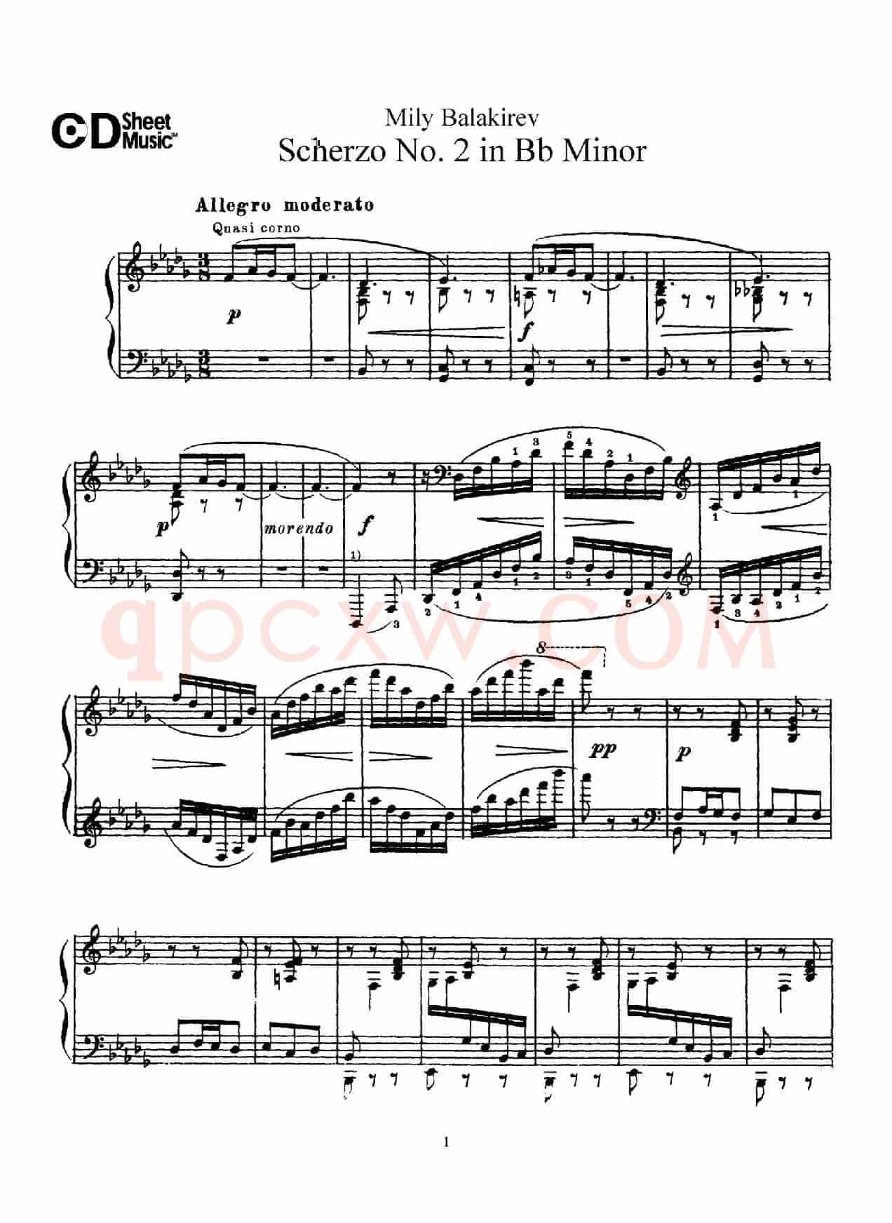 Scherzo No.2 in B-flat Minor（降b小调第二谐谑曲）