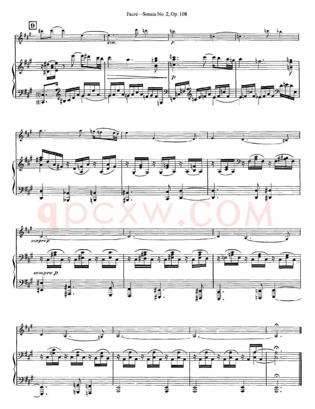Violin Sonata No.2 Op.108（小提琴+钢琴伴奏）
