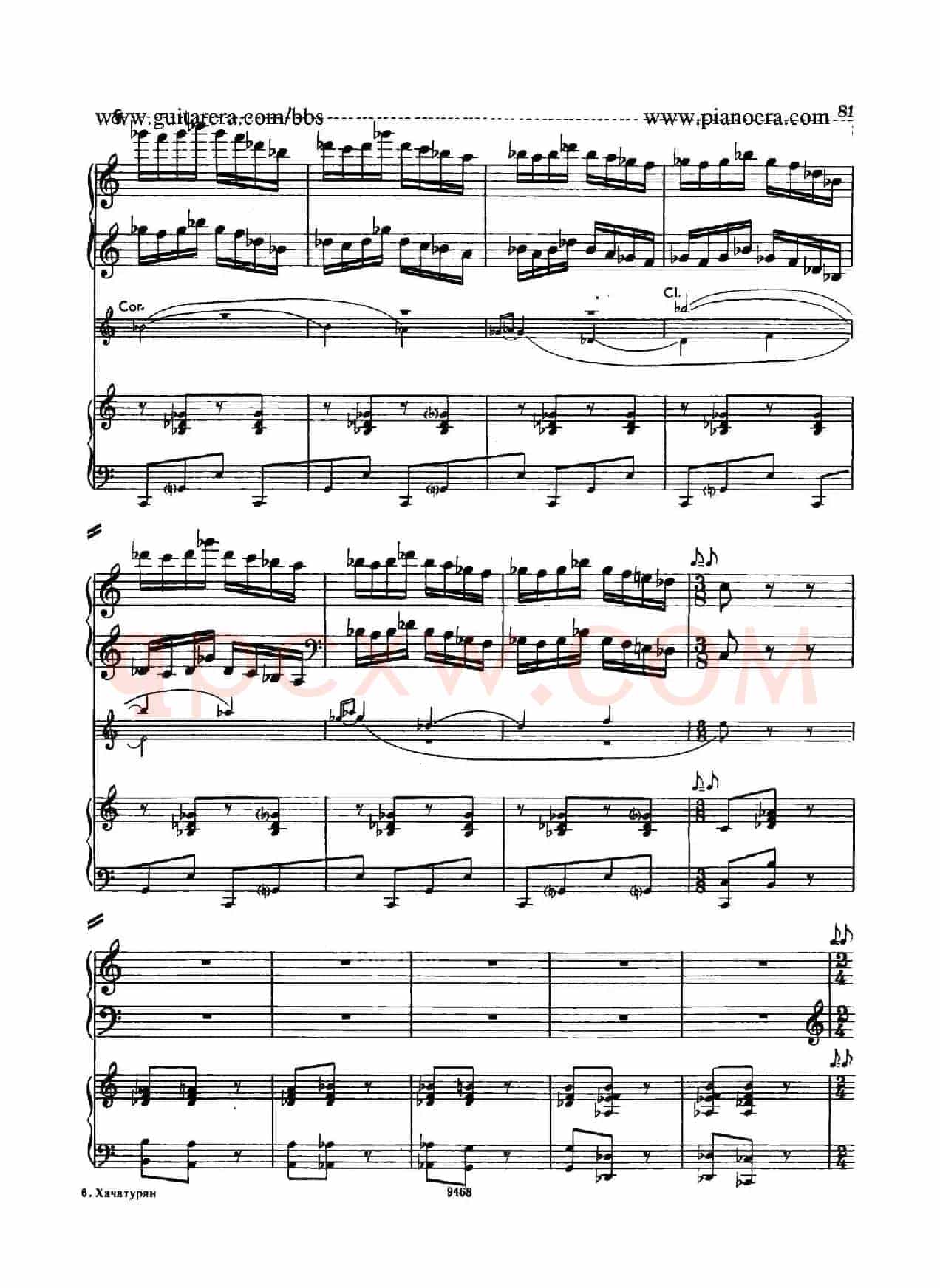 Piano Concerto in D-flat Major Op.37(降D大调钢琴协奏曲·Ⅲ·双钢琴)