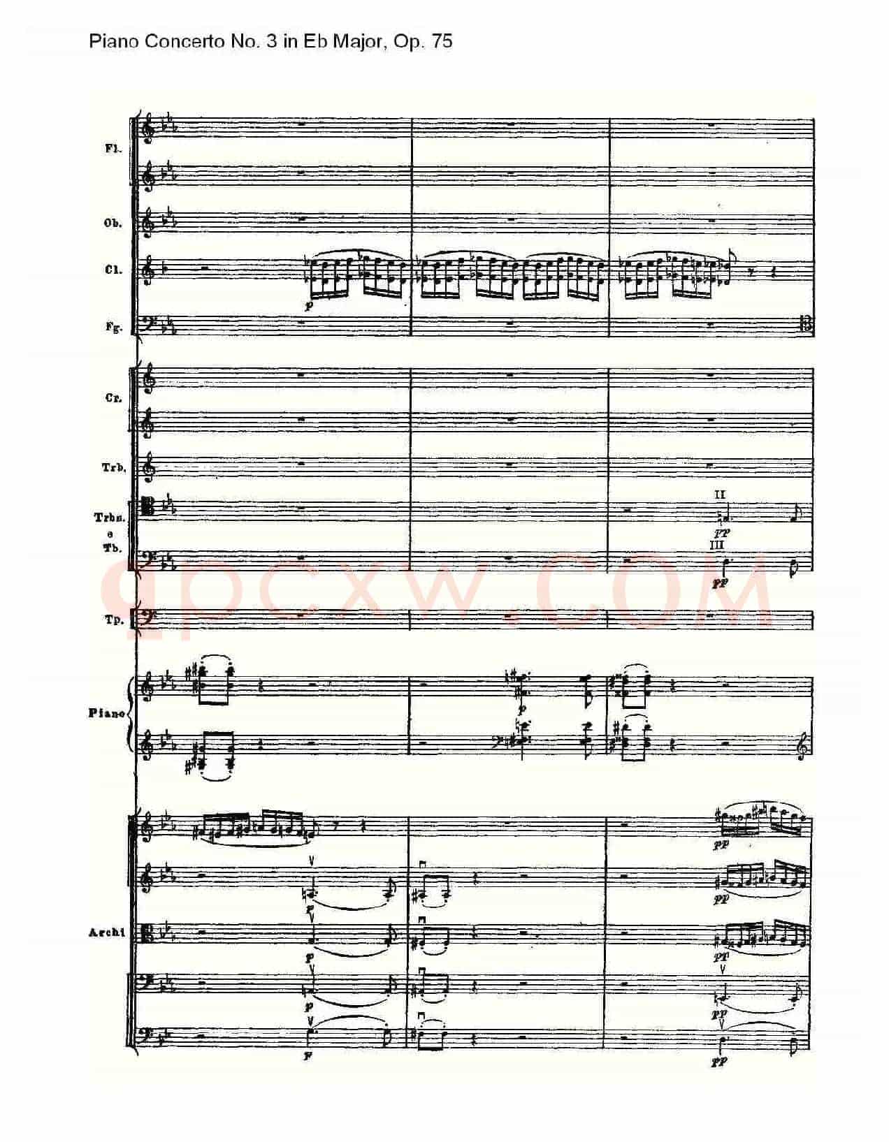Piano Concerto No.3 in Eb Major,Op.75(Eb大调第三钢琴协奏曲)