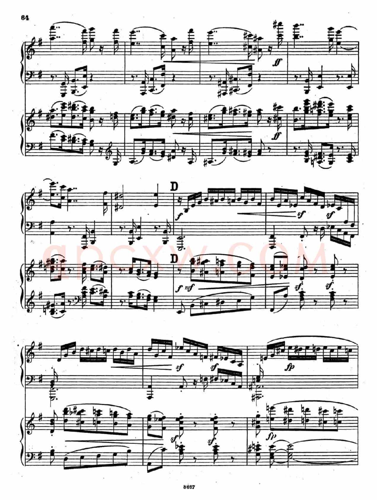 Symphony No.4 in e Minor Op.98(e小调第四交响曲·双钢琴)