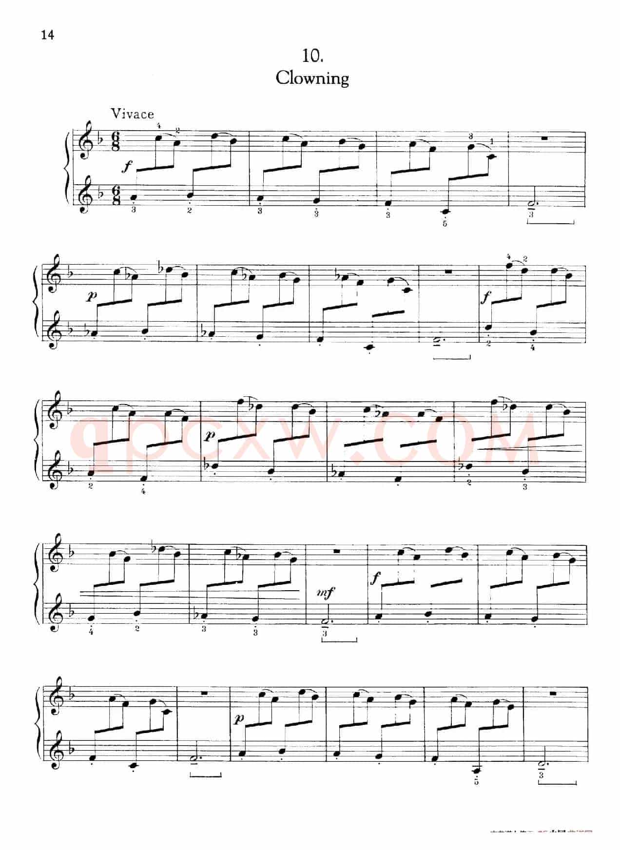 Thirty Pieces For Children Op.27(30首儿童钢琴曲 6—10)