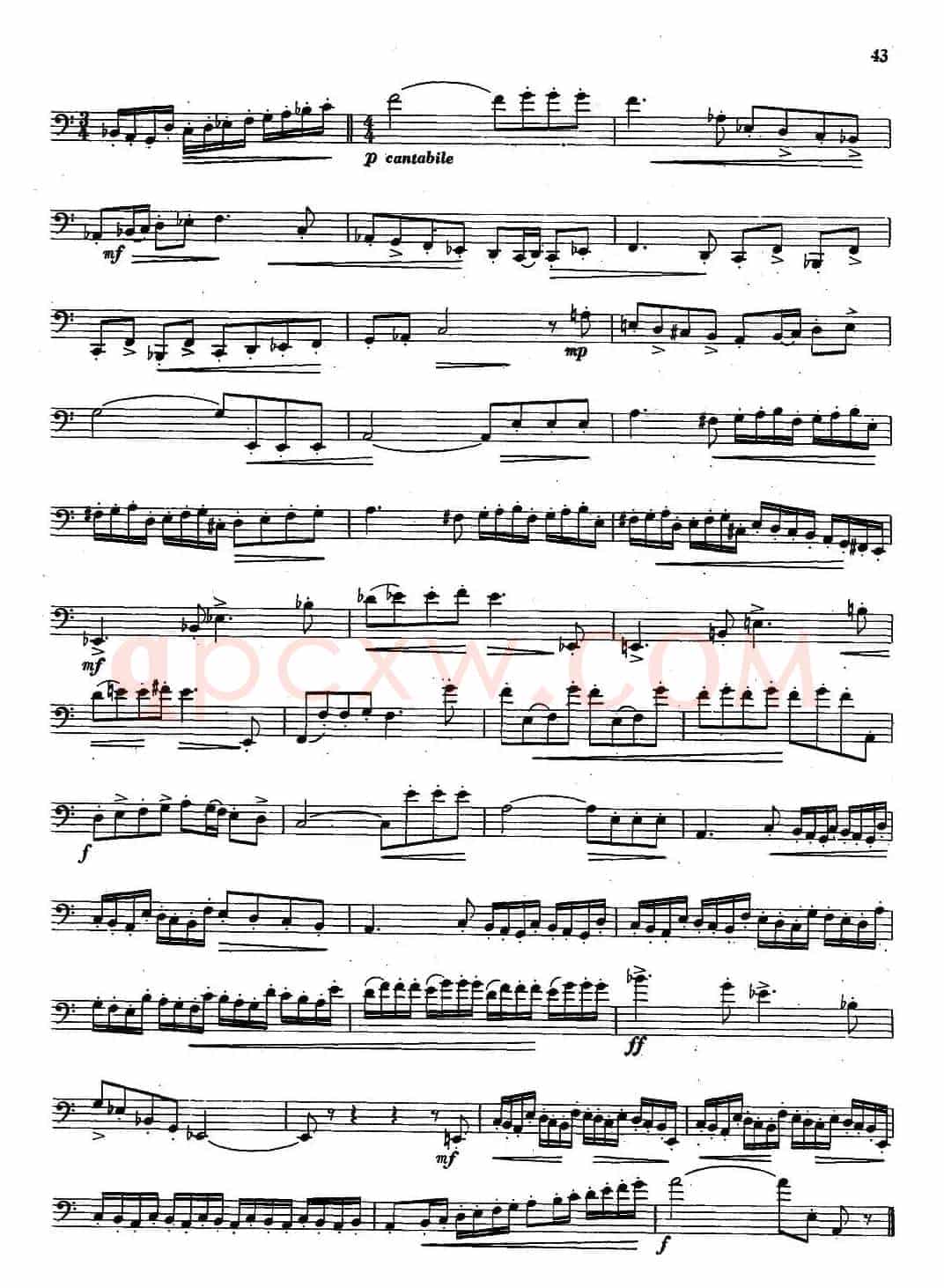 大管高级练习曲 第二部分 节奏练习（7）