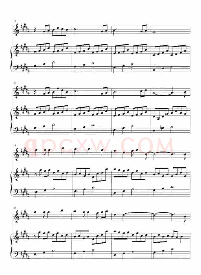 爱的供养（电视剧《宫》主题曲、长笛+钢琴）