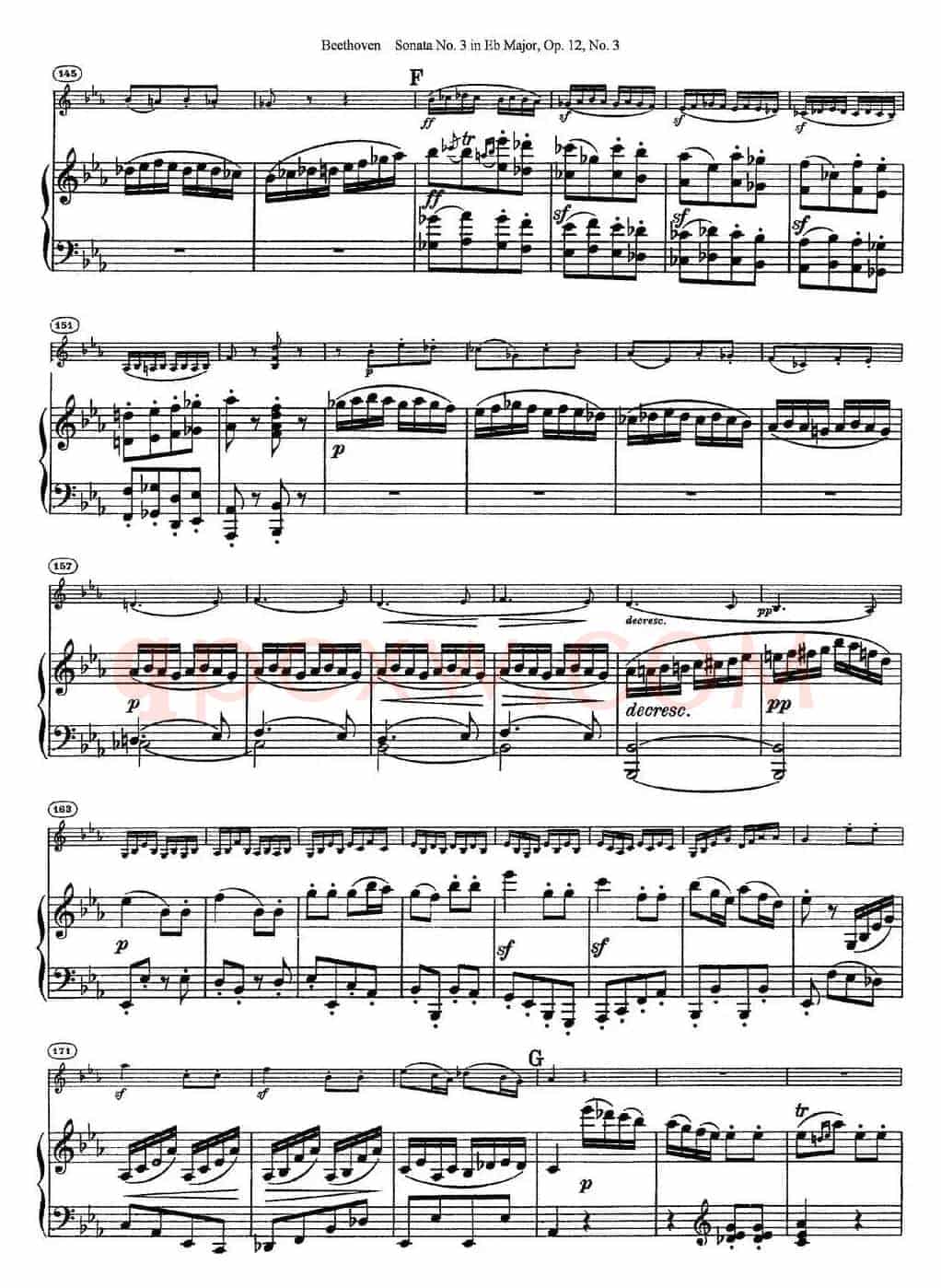 Violin Sonata No.3 in Eb Major Op.12 No.3（小提琴+钢琴伴奏）
