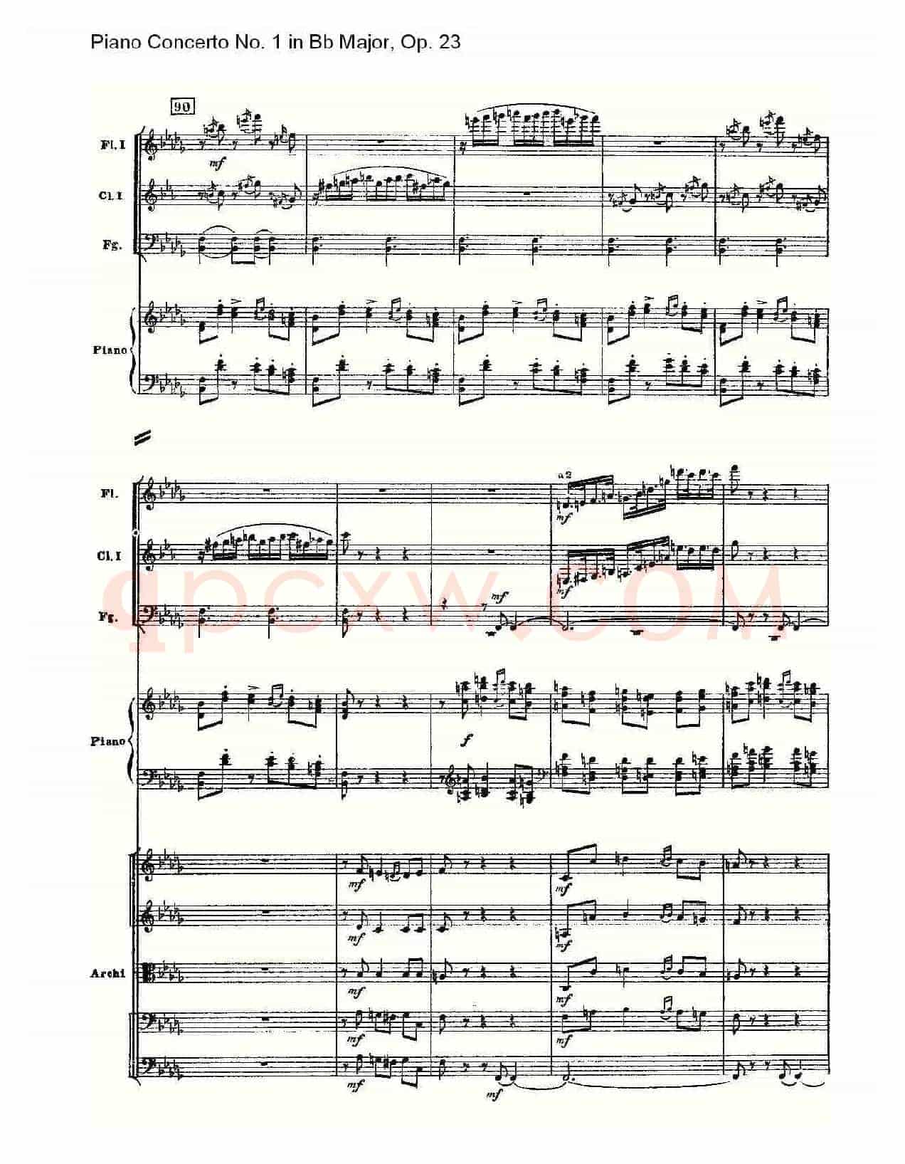 Bb大调第一钢琴协奏曲,Op.23第三乐章(一)