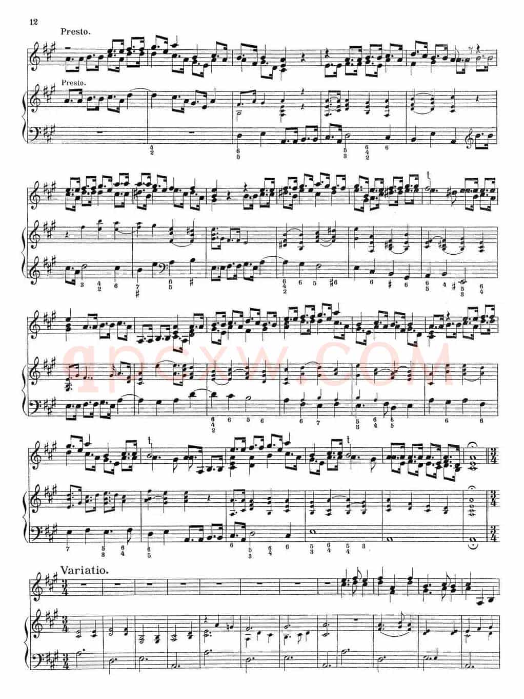Biber Violin Sonata I（小提琴+钢琴伴奏）