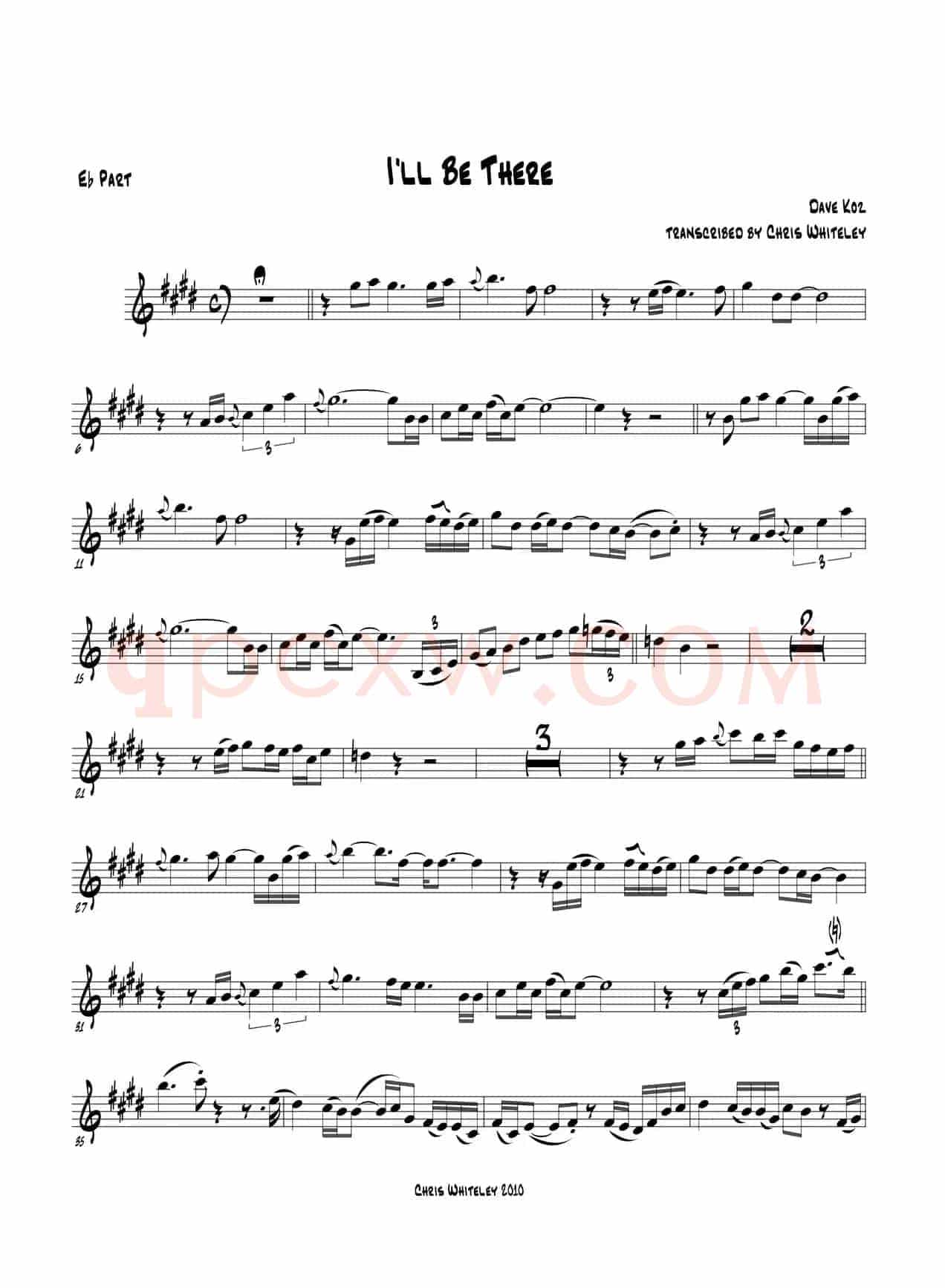 I'll Be There（中音萨克斯）