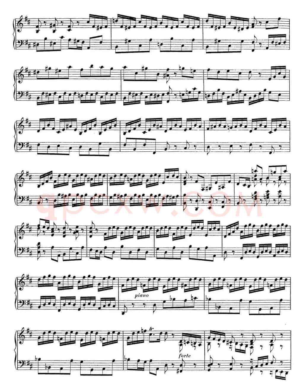 Toccata BWV 912(7首托卡塔·No.3 D大调)