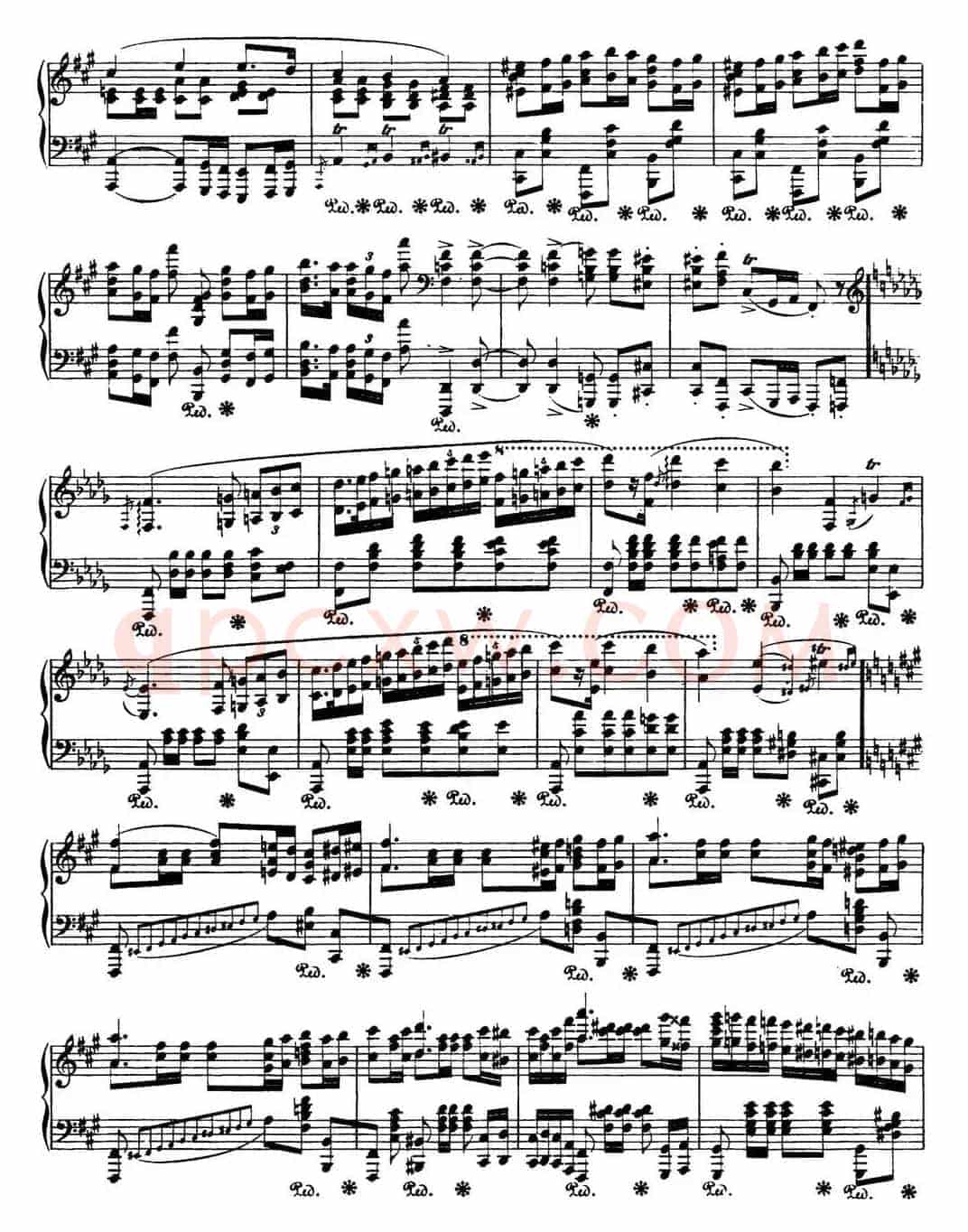 肖邦 波兰舞曲 Op.44 升f小调 Polonaise