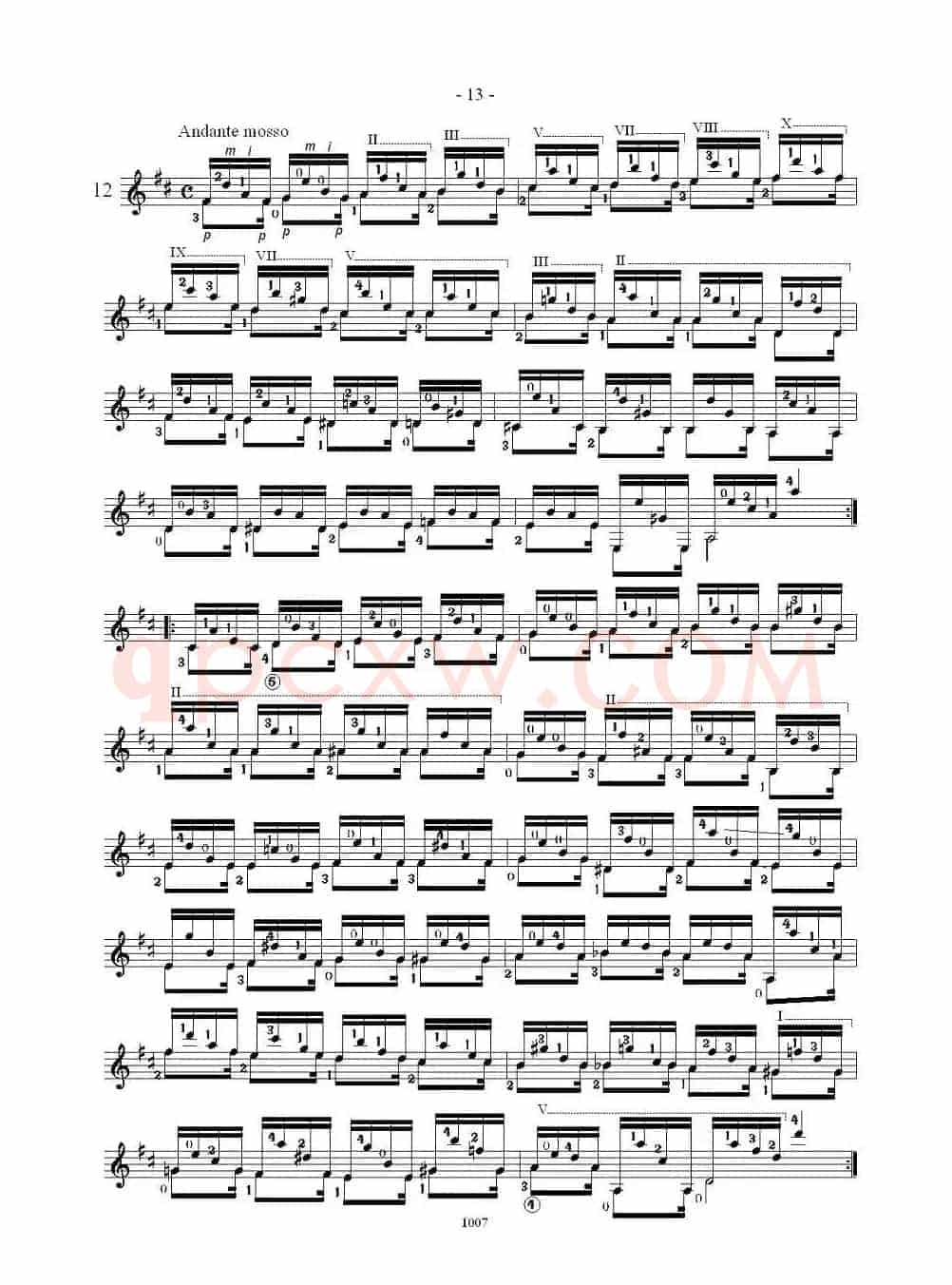 卡尔卡席25首练习曲之11——15