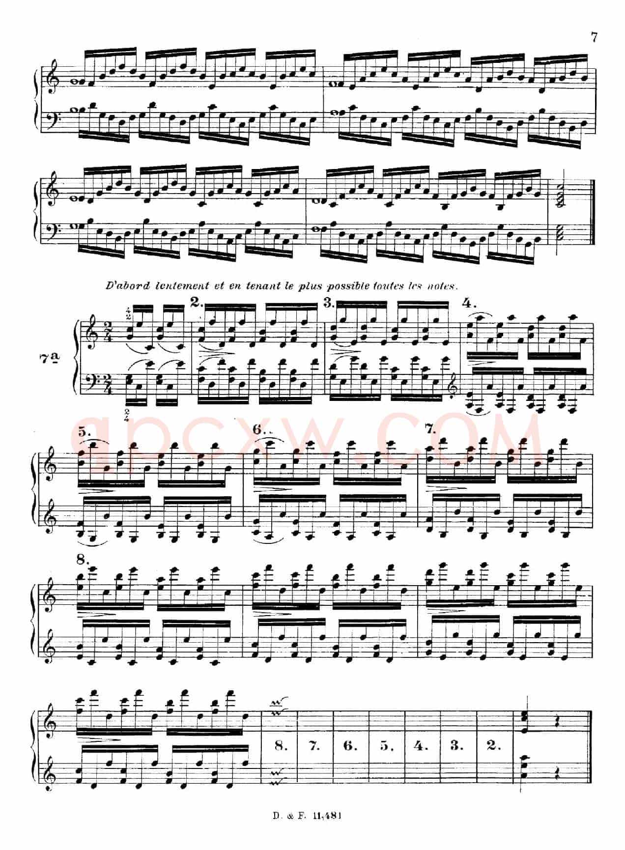 51 Exercises, WoO 6（51首钢琴练习 1—7）
