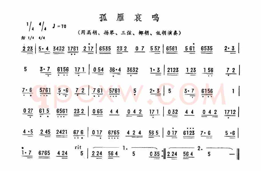 孤雁哀鸣