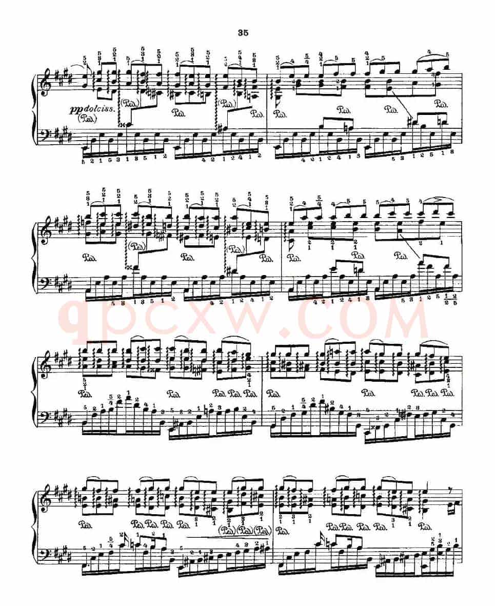肖邦《练习曲》Fr.Chopin No 2-1
