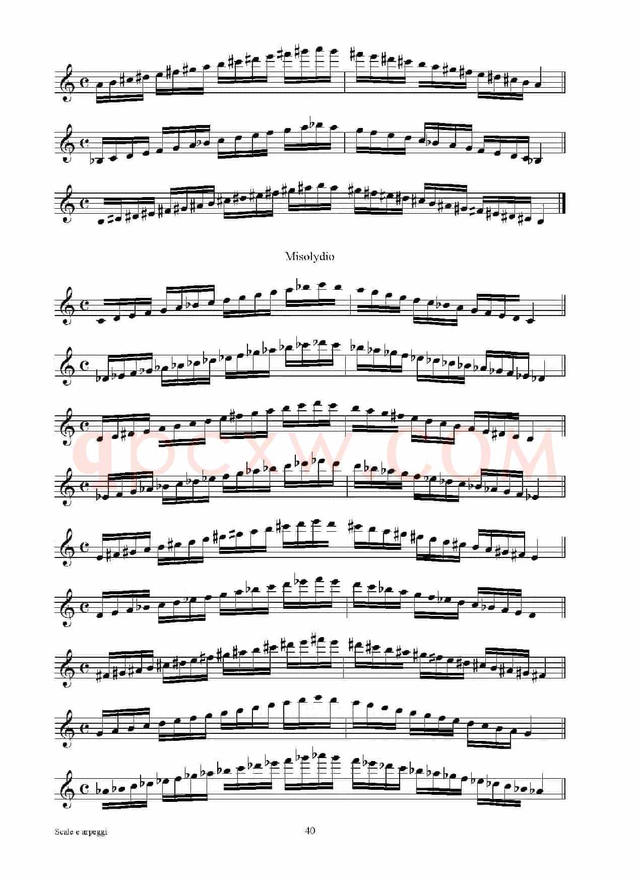 实用的萨克斯音阶练习曲集（P31——46）