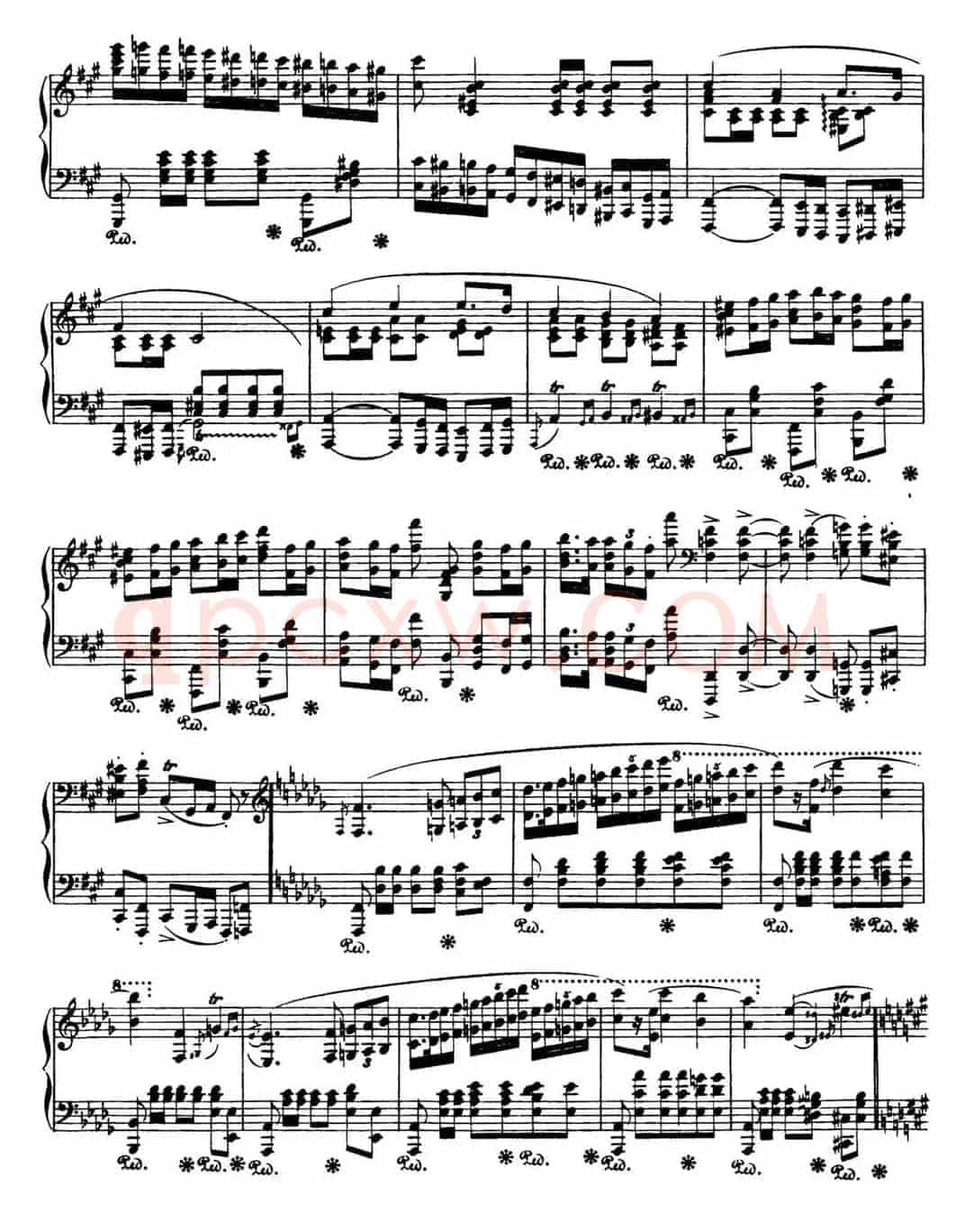 肖邦 波兰舞曲 Op.44 升f小调 Polonaise