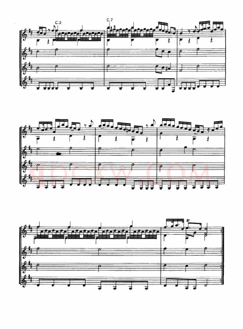 D大调协奏曲（古典吉他三重奏）