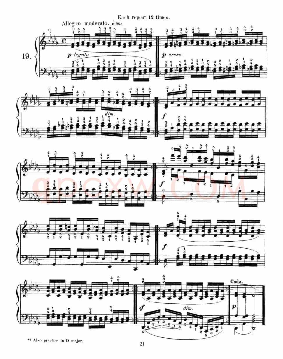 Czerny - 40 Daily Exerci Op.337（16—20）（40首日常训练曲）
