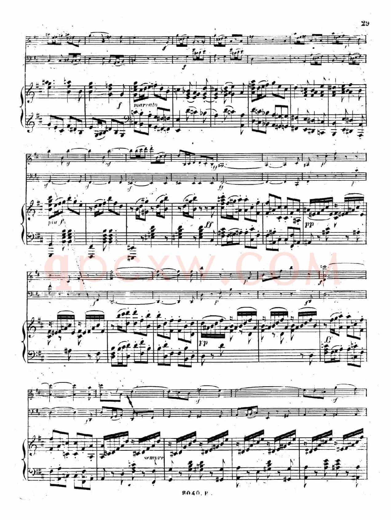 Piano Trio No.1 in d Minor Op.49(d小调第一钢琴三重奏·第三乐章)