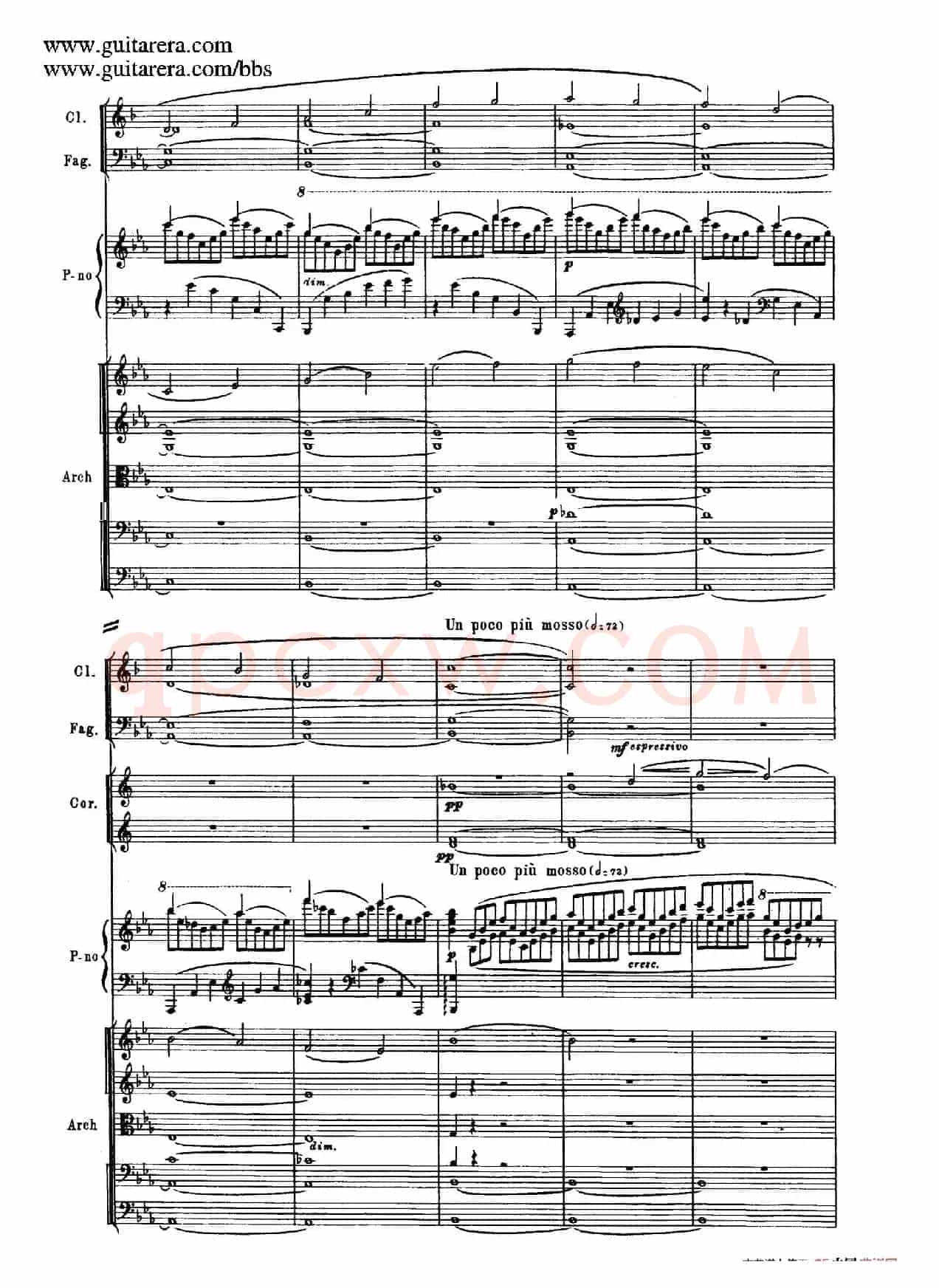 c小调第二钢琴协奏曲 Op.18（第一乐章总谱·P10——18）