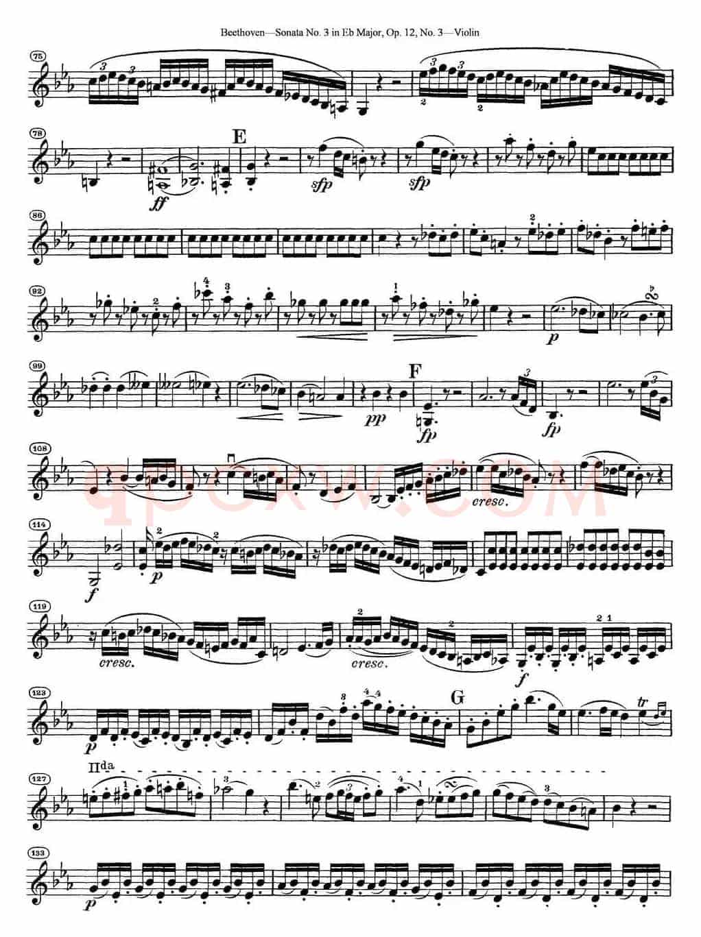 Violin Sonata No.3 in Eb Major Op.12 No.3