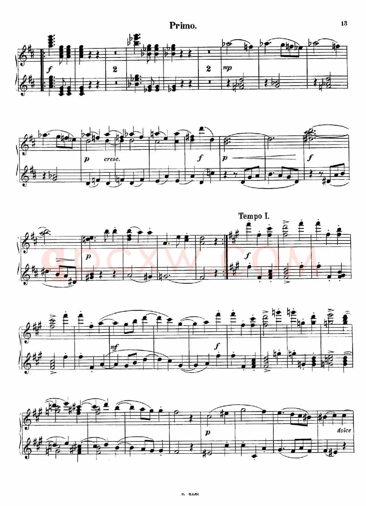 Walzer Op.3 - 4 hands（圆舞曲·四手联弹）