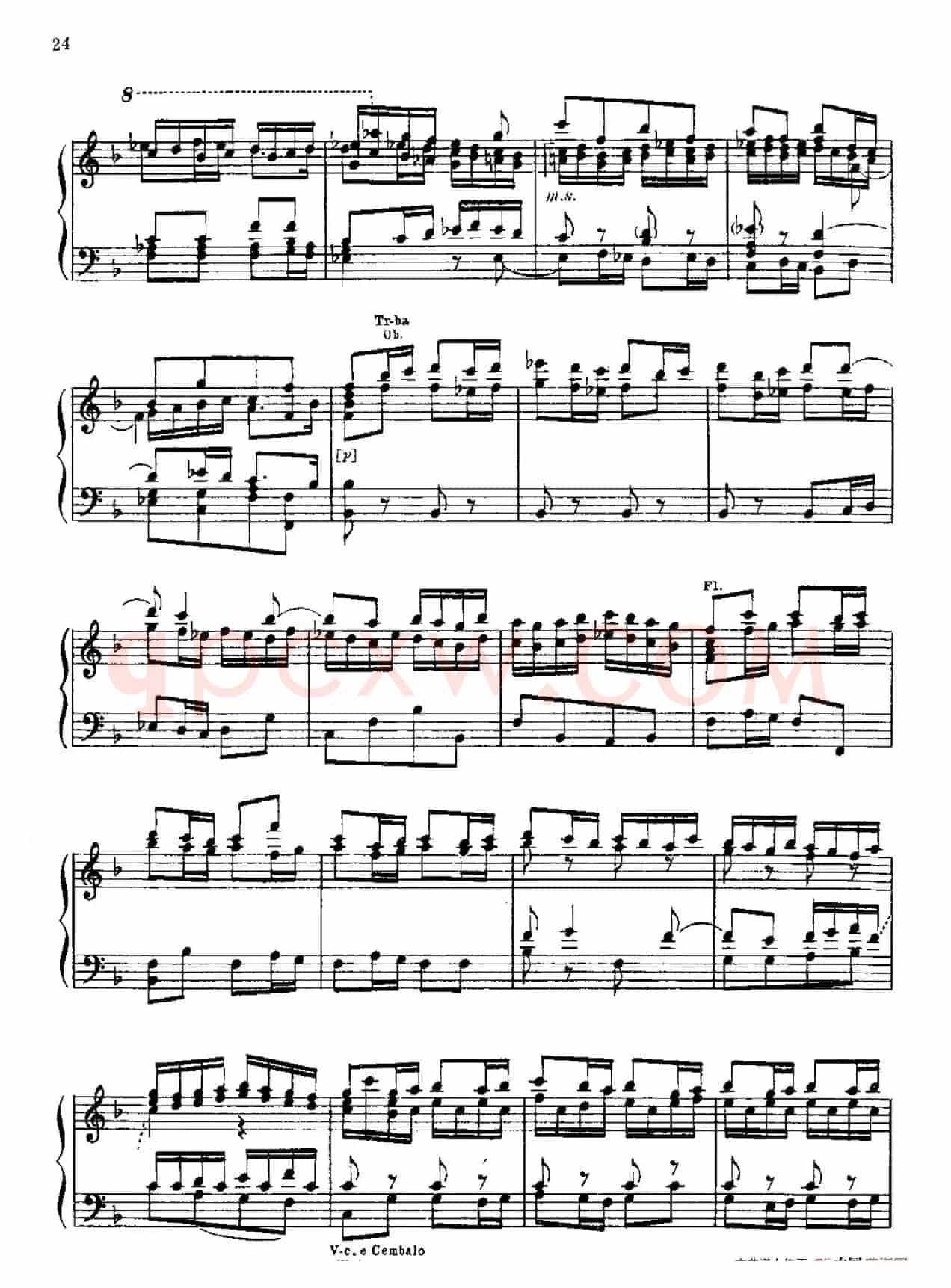 Brandenburg Concerto No.2 in F Major BWV.1047(F大调第二勃兰登堡协奏曲·钢琴独奏版)