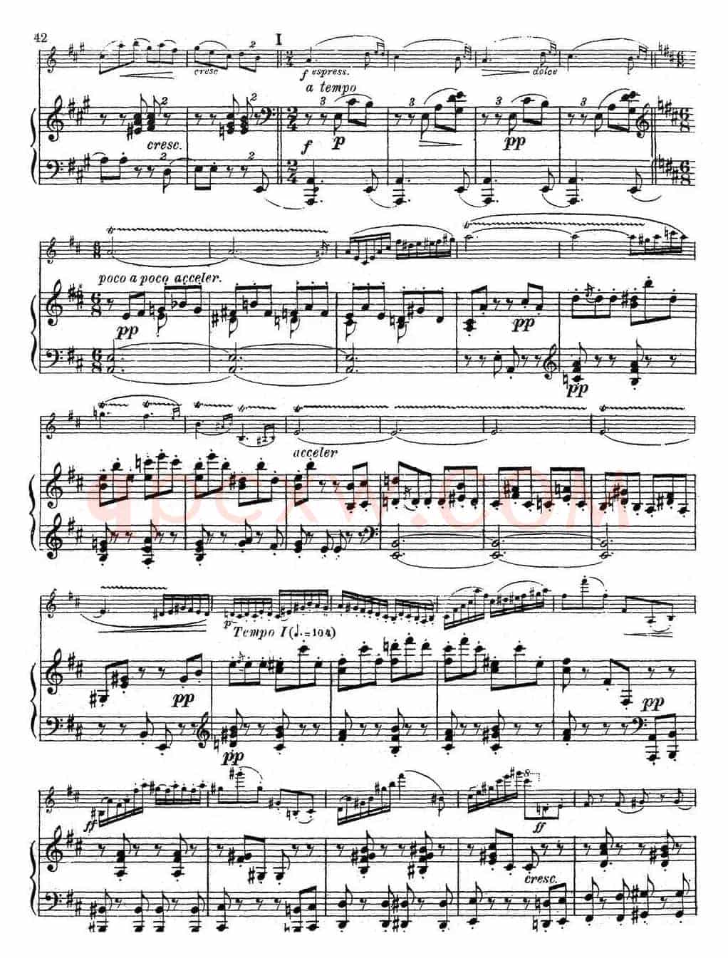 Symphonie Espagnole Op.21，No.5（西班牙交响曲）（小提琴+钢琴伴奏）