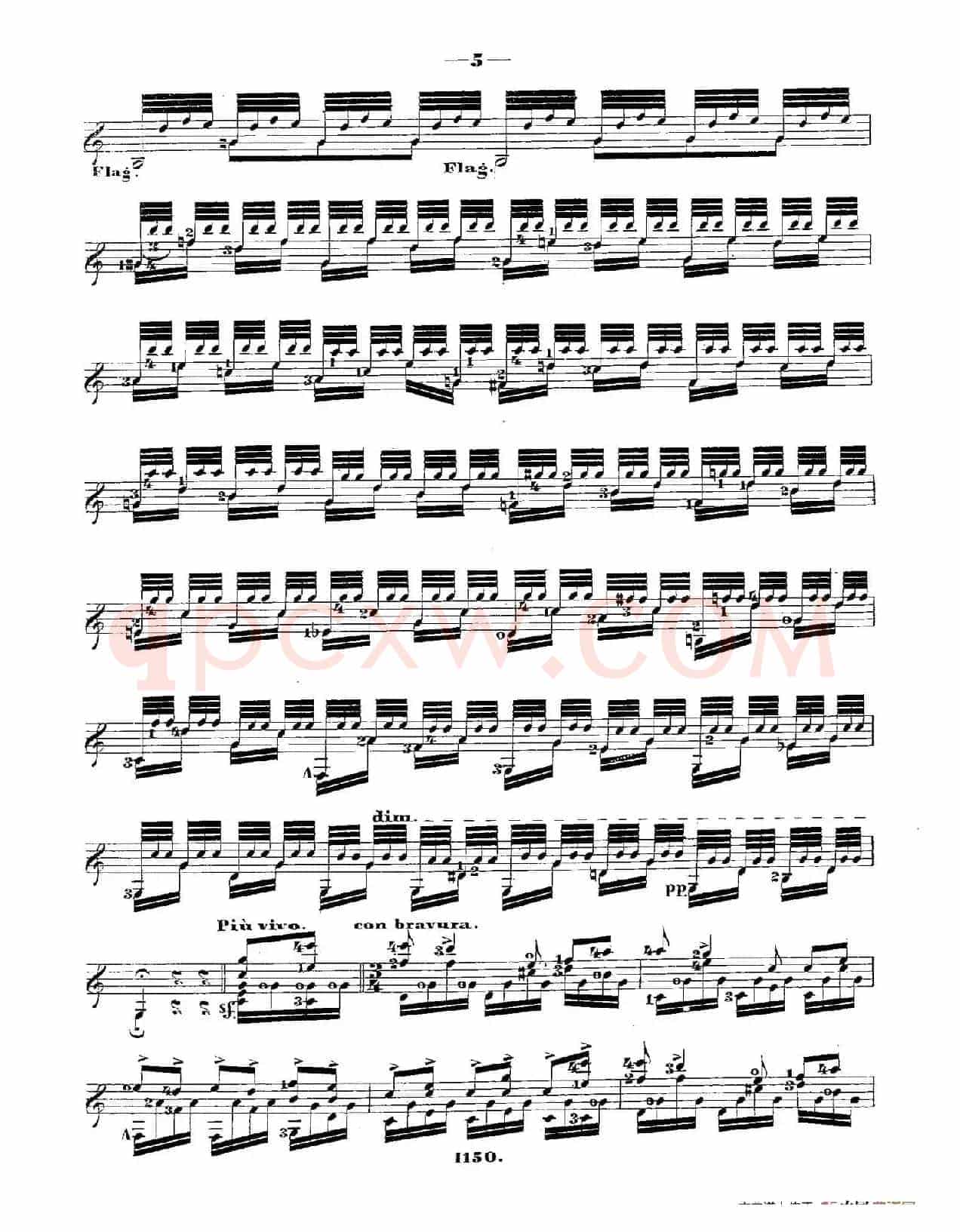 ​梅尔兹-—韦伯主题变奏随想曲 Op.50（古典吉他）