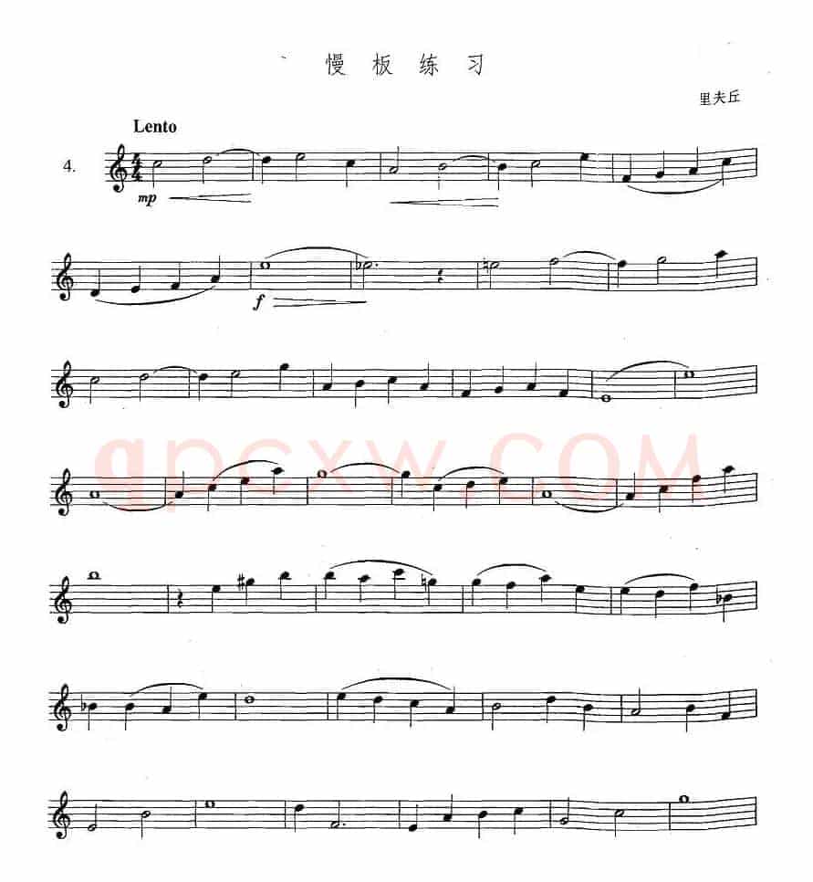萨克斯练习曲合集（3—4）慢板练习