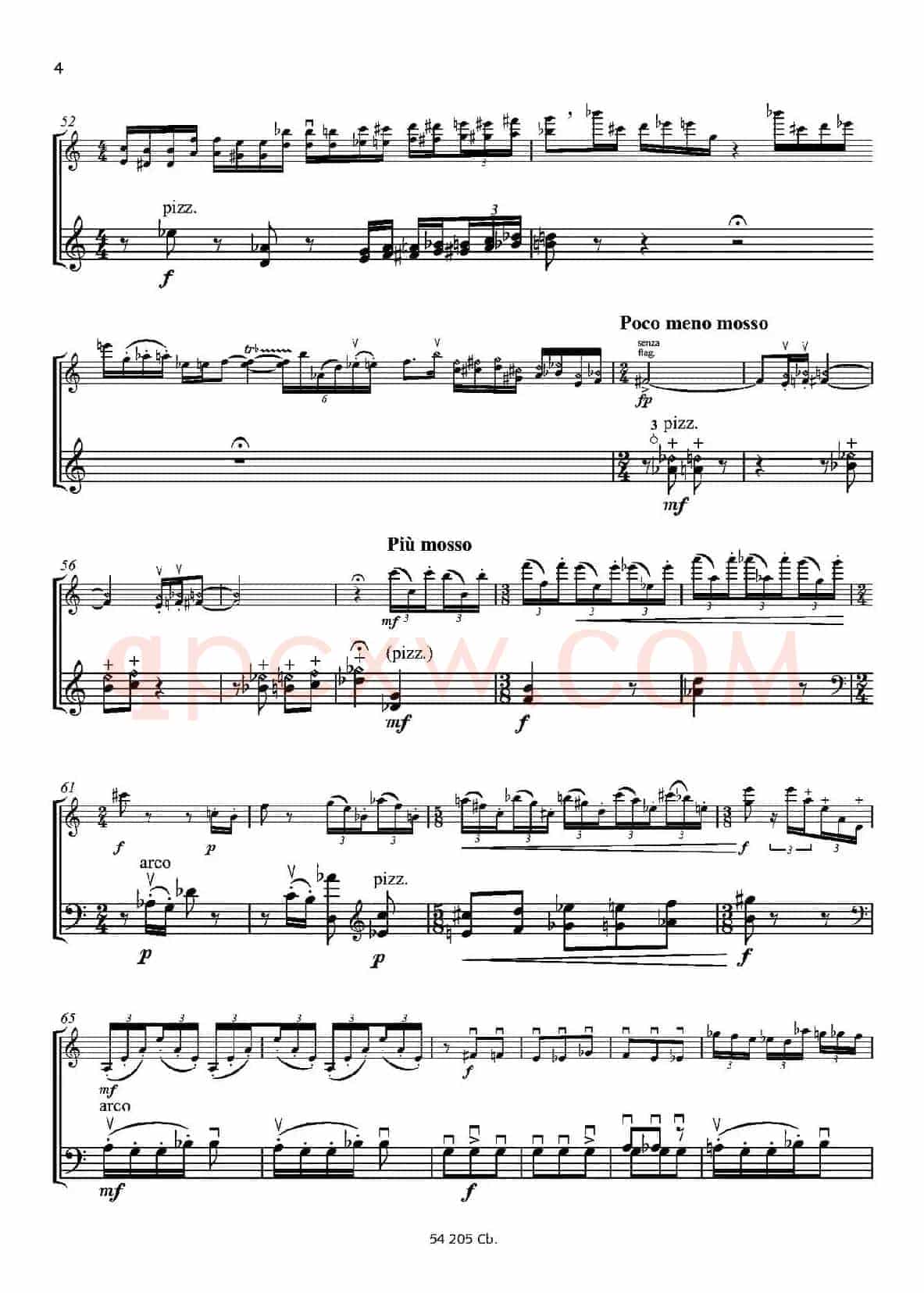 Duo concertante（炫技二重奏）（小提琴+低音提琴二重奏）