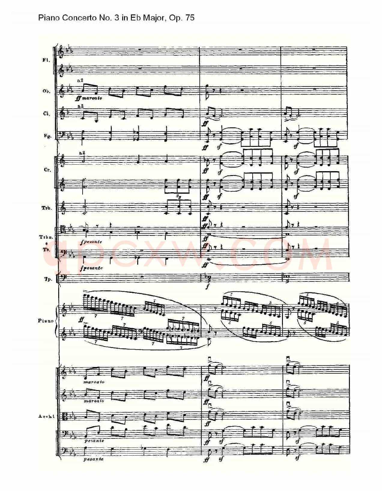 Piano Concerto No.3 in Eb Major,Op.75(Eb大调第三钢琴协奏曲)