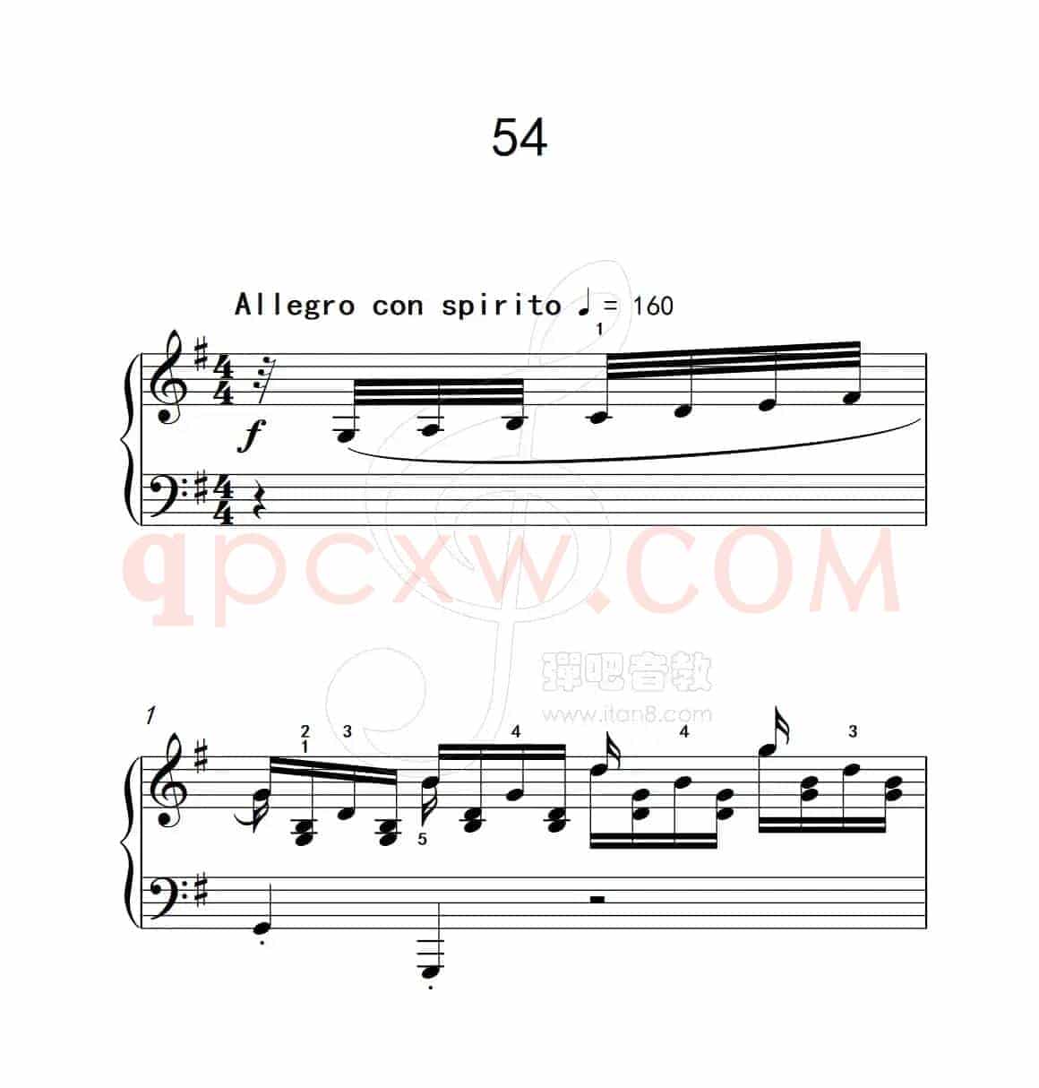 练习曲 54（克拉莫钢琴练习曲60首）