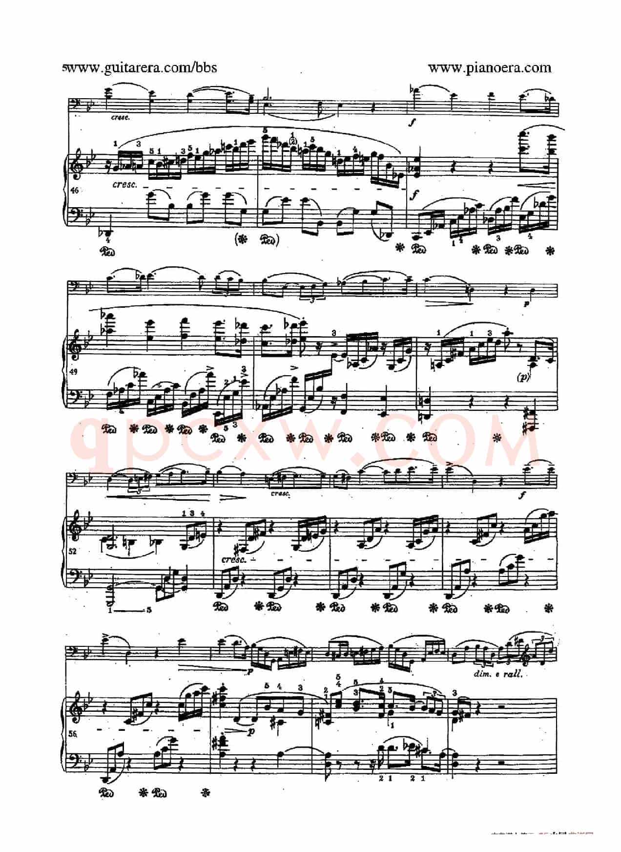 Sonata for Cello and Piano in g Minor Op.65(g小调大提琴奏鸣曲·大提琴+钢琴)