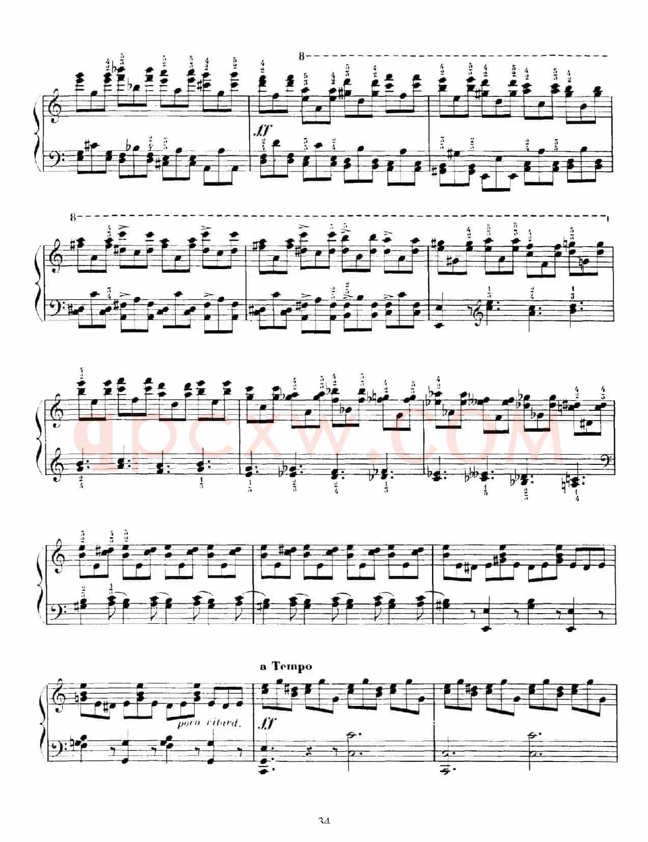 15 Etudes de Vortuosite Op.72(15首辉煌练习曲·8)