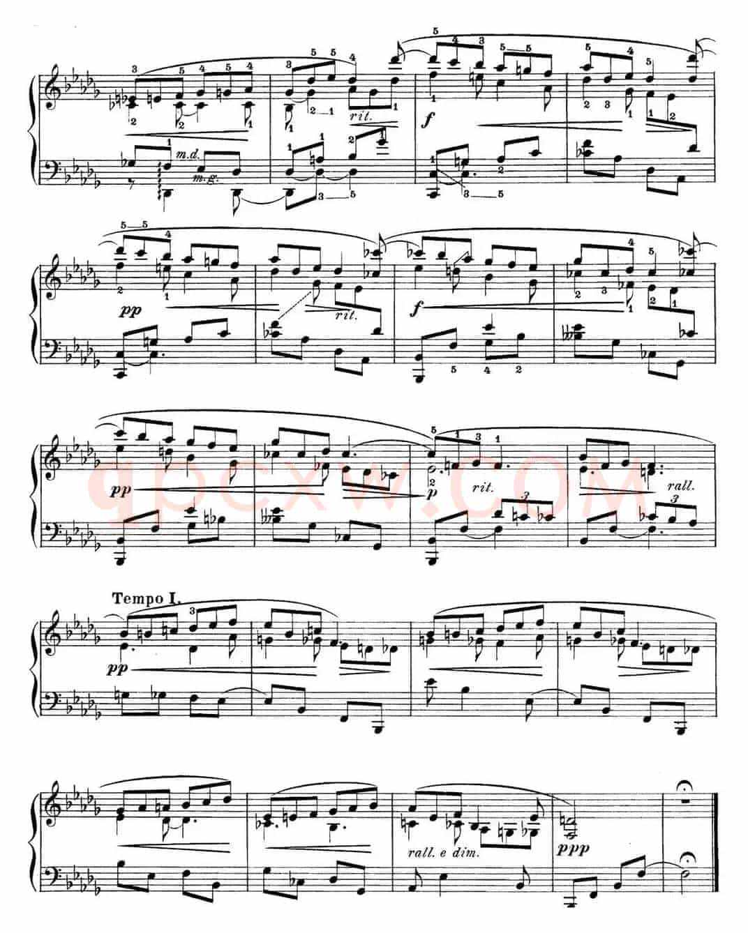 希曼诺夫斯基 9首钢琴前奏曲 Op.1 No.4