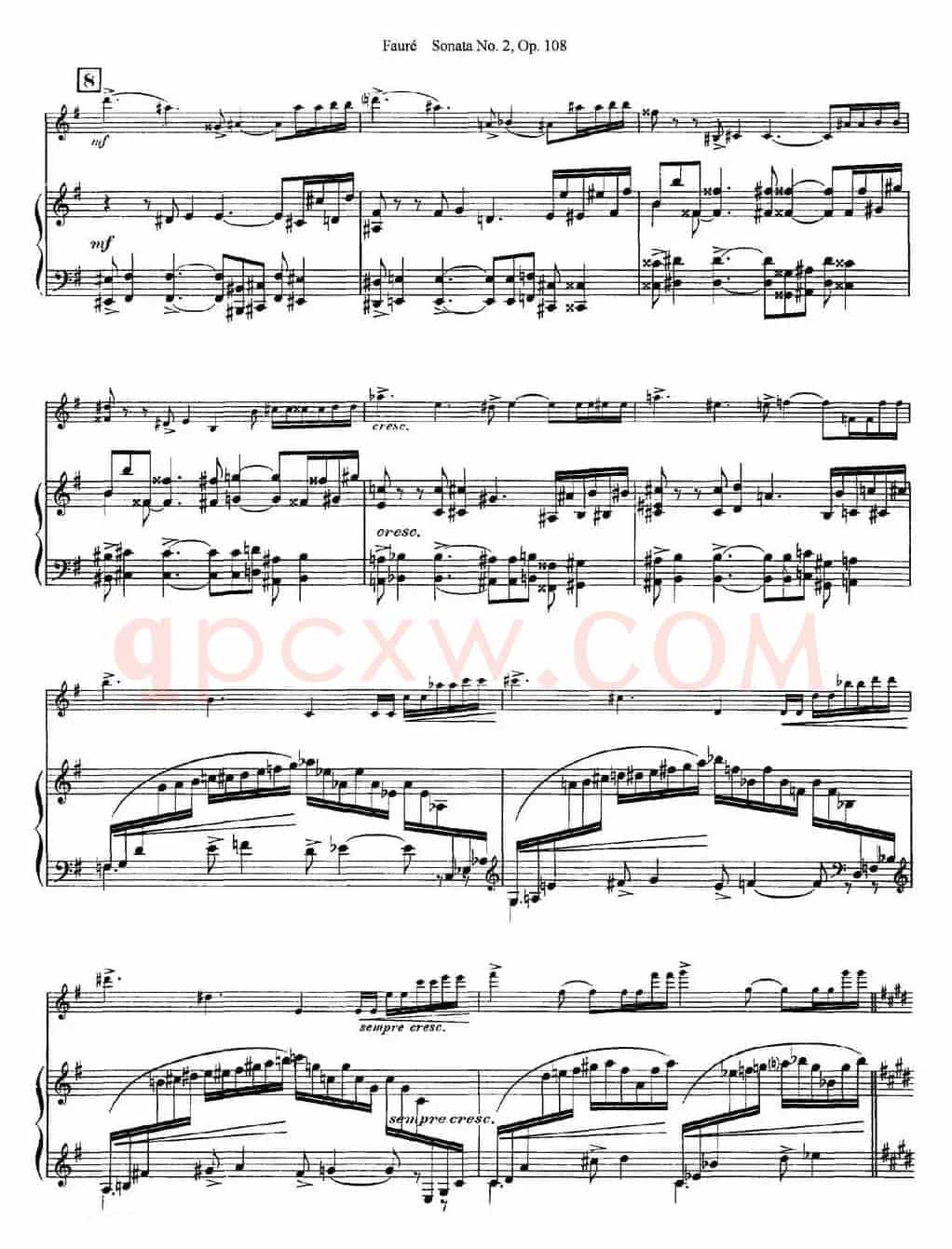 Violin Sonata No.2 Op.108（小提琴+钢琴伴奏）
