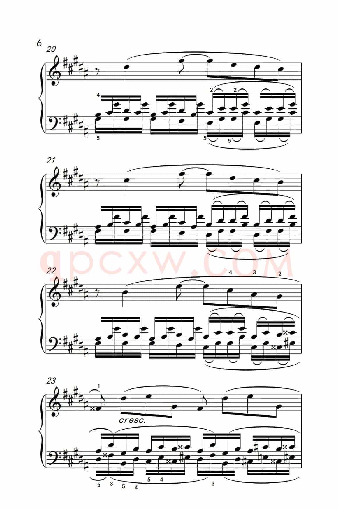 莫什科夫斯基 钢琴练习曲（第十五首）