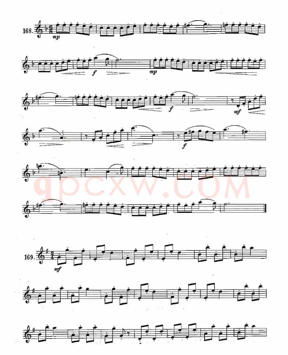 练习曲合集：28、断音练习